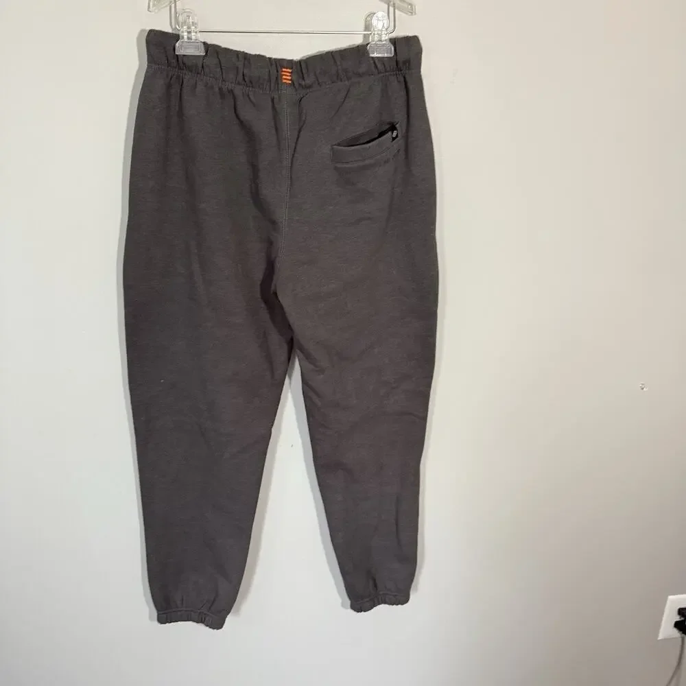 Rudis Wrestling Fleece Lined Thick Joggers Drawstring Waist Size L Gray New